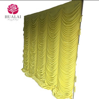 L'usine source pour la personnalisation de rideaux en tulle noir et blanc de mariage de rêve de haute qualité avec lumières 10 by10ft