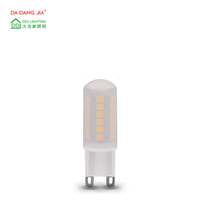 Ampoule LED G9 à intensité variable parfaite ampoule T4 G9 givrée 3W 300Lumen 120V 220V 2700K blanc doux sans scintillement lampe LED G9