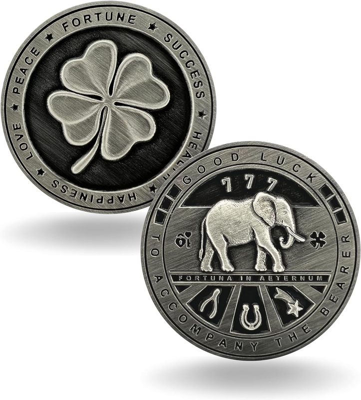 Custom Vintage Commemorative Souvenir Coins Goodluck