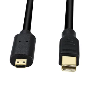 Tezy 0.2M 공장 고품질 미니 DP HDMI 케이블 지원 4K 18Gbps 미니 Displayport HDMI 어댑터 케이블