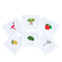 Sous-verre en lin personnalisé avec logo, tapis de tasse en tissu naturel, sous-verre de table résistant à la chaleur pour cadeau souvenir de mariage