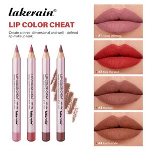 Matite per Labbra Lakerain Lip Cheat, Pigmento Naturale Vegano Impermeabile, 4 <span class=keywords><strong>Colori</strong></span>, Etichetta Privata Personalizzata - Product Image 2