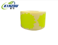 Papier en rouleau jumbo personnalisé imperméable en caoutchouc, couleur vert fluo brillant, pour l'identification des étiquettes
