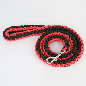 Toptan naylon sekiz iplikçik dokuma çekiş halat için büyük orta ölçekli köpekler Golden Retriever patlamaya dayanıklı köpek tasma delme - Product Image 1