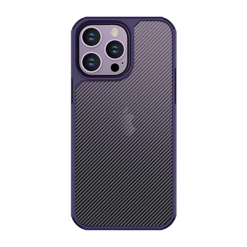 For Iphone 15 14 13 Pro Max Thin Slim Carbon Fiber Protective Phone Case