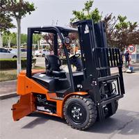 Forklift Listrik Lithium 3 Ton dengan Tiang Duplex 3m, Baterai LiFePO4, Pengisian Cepat, untuk Gudang