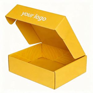 Factory Direct Customizable Yellow <b>Paper</b> Shipping Box Eco-friendly Ideal for E-commerce & Gift Packaging - Product Image 2