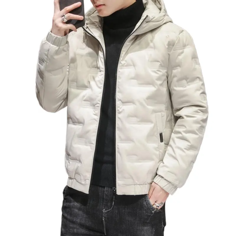 Liu Ming ucuz toptan kış 2024 erkek giyim kapşonlu dış rahat düz renk uzun kollu mont artı boyutu 5 XL ceketler