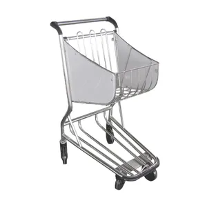 4 Wheel Shop Shopping Trolleys Hand Carts Airport Luggage Trolley Cart Shopping Cart Passenger Baggage Airport Trolley