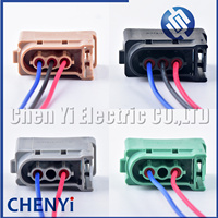 Lampu depan 2/3 Pin konektor ekor colokan sinyal belok For For untuk Mustang F150 Chevrolet