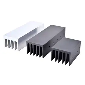 Hersteller kunden spezifischer kleiner elektronischer Kühler 100*100mm Kühlkörper Aluminium extrudierter Kühlkörper