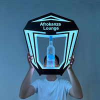 Recharge personnalisé LOGO LED multicolore Bouteille Présentateur champagne glorificateur VIP Présentoir porte-bouteille pour discothèque LOUNGE