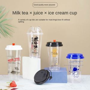 Gobelets en plastique jetables écologiques à paroi simple personnalisés pour boissons froides - Product Image 4