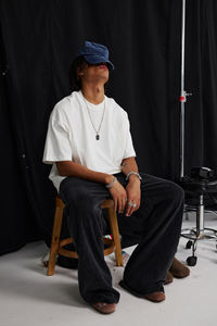 T-shirt court tendance de marque, coupe oversize et carrée, en coton 275 g/m² de haute qualité, imprimé DTG, grammage lourd, personnalisable, très prisé - Product Image 2