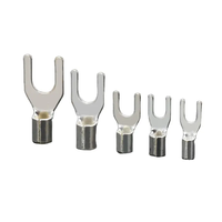 Cosses en cuivre nu non isolées série SNB, bornes à vis de type U, connecteurs de câble électrique à fourche et à fourreau pour sertissage