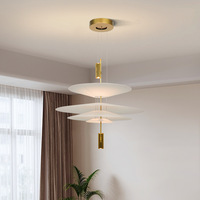 UFO Moderne Minimaliste Acrylique LED Lustre E26 Flamingo Luminaire Hauteur Réglable pour Restaurant Salon Table À Manger