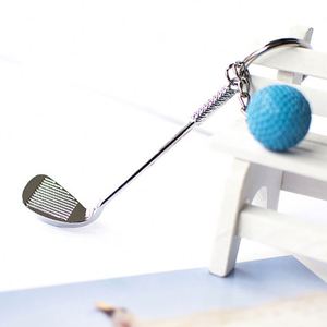 Creative Golf Ball Pendant Keychain Mini Metal Sports Charm Car <b>Key</b> <b>Ring</b> Bag Charm Sports Souvenir Jewelry Gifts for Sports Fans - Product Image 3