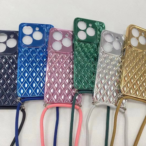 โมเดลแอฟริกันแบบรูเล็กชุบด้วยไฟฟ้าเคสมือถือสำหรับ POP6 tecno B1สายคล้องคอเส้นทแยงมุม - Product Image 2
