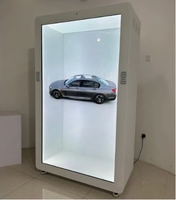 Écran tactile interactif LCD transparent 3D holographique de 55 pouces pour affichage publicitaire en intérieur, vitrine LCD Holobox, garantie 3 ans
