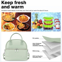 Sac à lunch isotherme double couche personnalisé, imperméable, sac isotherme pour le déjeuner, sac fourre-tout, sac isotherme portable pour femmes, bureau, pique-nique
