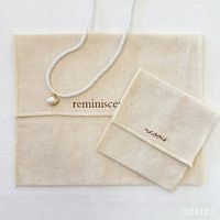 Pochette à bijoux, emballage de bijoux, logo personnalisé, écologique, petite pochette pour collier, boucles d'oreilles, bagues, sac en coton et lin de luxe, boutique