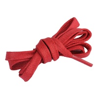 Lacets plats en coton de qualité supérieure, cirés, 7 mm, 100 % coton, pour bottes, chaussures en cuir, chaussures habillées