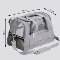 Sac à dos de transport pour animaux de compagnie en maille respirante pliable et portable en EVA pour chats et petits chiens, idéal pour les sorties, les voyages et les trajets en voiture