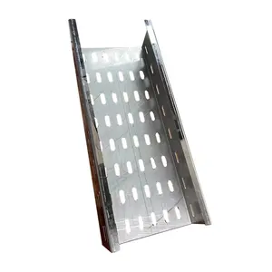 Wholesale Custom Width 300mm Ventilated Powder Coated Stainless Steel Perforated Desk Cable Tray