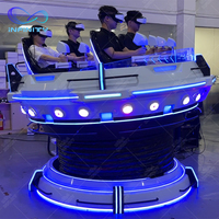 VR UFO 9D cinéma système de prise de vue en réalité virtuelle VR cinéma 4 sièges 9D VR simulateur chaise Machine
