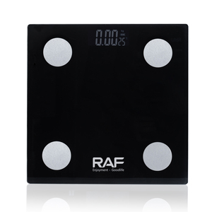 Balance de salle de bain numérique RAF étanche avec fonction tare pour la promotion personnelle, mesure du poids corporel et de la graisse corporelle R.10022 - Product Image 1