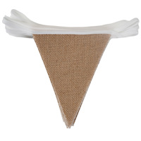 12, 18 ou 36 guirlandes de fanions en toile de jute pour Halloween, Noël, anniversaire, baby shower, Thanksgiving, Pâques
