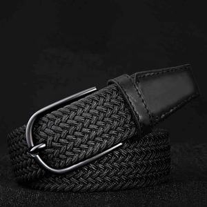 Cinturón de cuero de piel de vaca trenzado tejido de alta calidad para mujeres y hombres ecuestres para <span class=keywords><strong>Golf</strong></span> - Product Image 1