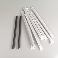 Pailles jetables en PLA en gros, compostables et écologiques pour café, jus, lait, thé et autres boissons