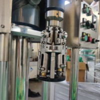 Machine de remplissage de bouchons en aluminium électrique, canettes/bouteilles de boissons, nouvelle condition, moteur de pompe 220V, conduite par PLC