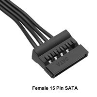 Molex IDE 4 pines macho a 15 pines hembra SATA Power Converter Cable adaptador de extensión para disco duro de computadora HDD SSD