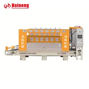 Automatic Stone Bush Hammering Machine PLC terminal control automatic continuous litchi surface grinder machine