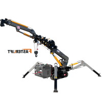 Petit mini grue hydraulique se pliante d'araignée de palan de moteur de 5 tonnes approuvée par CE/ISO9001