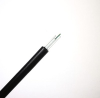 Câble à fibre optique non métallique monomode FRP GYFXTY 6 12 24 pour intérieur et extérieur, noir