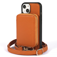 PU cuir bandoulière lanière téléphone sac étui pour iphone 12 Mini 16 15 Plus 14 13 11 Pro Max XS XR X 7 8 portefeuille porte-carte étui