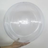 Ballon de plage translucide personnalisé de 16 pouces avec impression de logo, jouet gonflable pour piscine, cadeau promotionnel d'été pour enfants