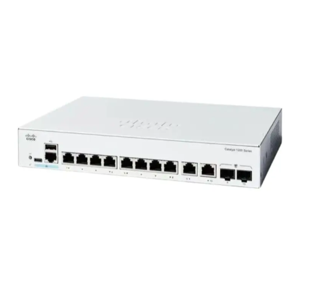 ClSCO C1300-8FP-2G Catalyst 1300 8Port Gigabit PoE+ Managed Switch 2 Combo SFP Uplink 120W Budget Fanless for SMB