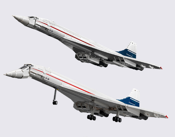 NEW 80318 Concorde aircraft high difficulty oversized building block toys with 10318 Airplane Toys wholesale