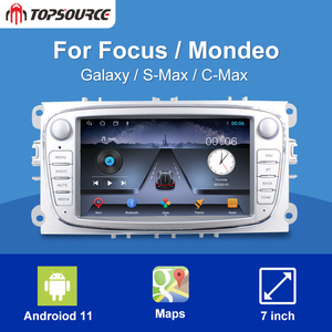 Topsource 7 "2 + 32G 4 + 64G Wifi 4G Xe Đài Phát Thanh Đa Phương Tiện Player Cho Ford Focus C-Max S-Max Mondeo 9 Kuga Galaxy - Product Image 2