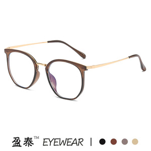 Tr90กรอบสี่เหลี่ยมแว่นตากันแสงสีฟ้าเลนส์เรซินขนาดกลางสำหรับทุกเพศสำหรับใบหน้าใหญ่พร้อมเลนส์ที่กำหนดเอง83076 - Product Image 3