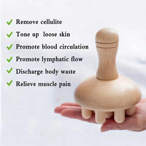 Massaggiatore a Fungo in Legno Fatto a Mano per Terapia del Corpo, Relax e Riduzione dello Stress per Collo e Schiena - Product Image 6