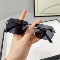 Lunettes de soleil polarisées légères et durables XuWu Fashion, monture irrégulière carrée en métal effet bois, verres miroir, vente en gros