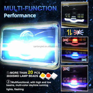 MOTOLED CG125 Barako 6*4 Inch Moto Assemblage Phare Projecteur Lentille DC12V Moto Système D'éclairage - Product Image 4