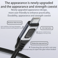 Câble USB C vers C 5A PD 3.1 100W, charge rapide, cordon tressé en nylon pour ordinateur portable IOS, téléphone portable, tablette, appareil photo