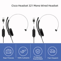 Headset Kantor Cisco 321 Mono Berkabel, Promo! HS-W-321-C-USBC HS-W-321-C-USB HS-W-321-C-RJ9 HS-W-321Q-C-USBC