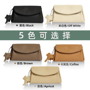 Sacs à bandoulière AndoBag pour femmes, mode décontractée, cuir de vache véritable, rivets, fond rigide, petit sac carré 6635 - Product Image 2